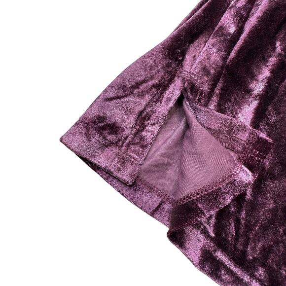 Free People Intimately All Night Velvet Tunic Cami Fig Jam - Picture 9 of 11